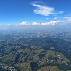 Flugwegposition um 13:28:39: Aufgenommen in der Nähe von Gemeinde St. Peter in der Au, Österreich in 1903 Meter